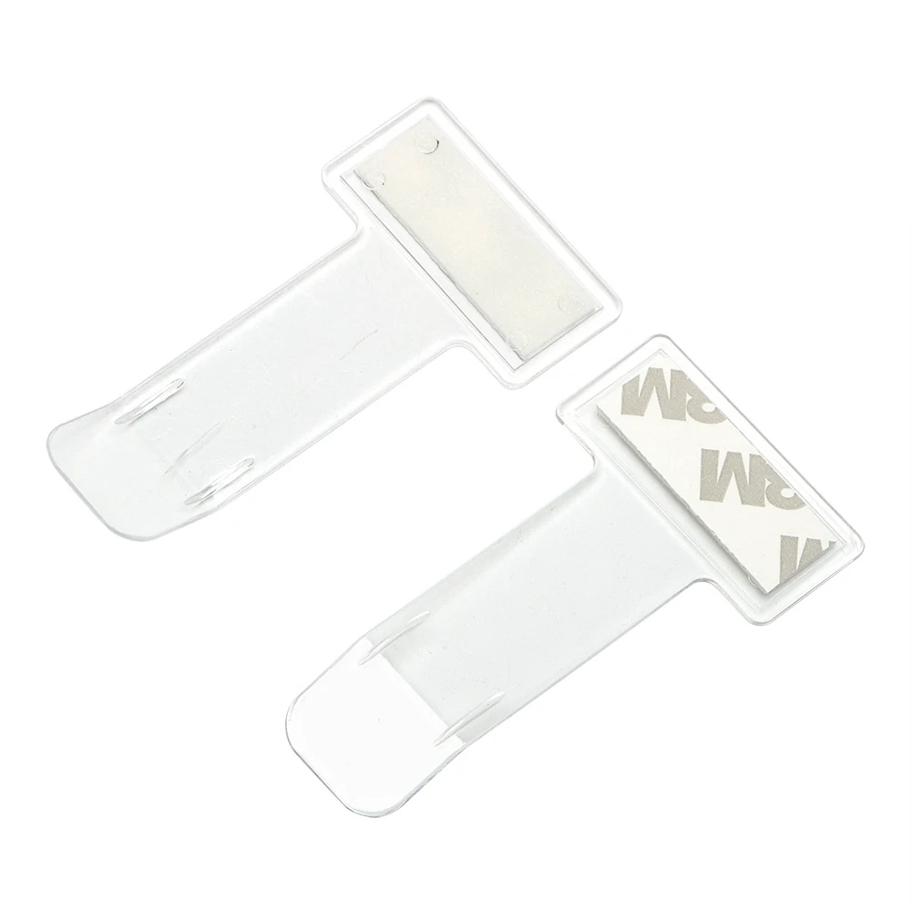 

LEEPEE 1 Pair Clear Permit Holder Mini Practical 3M Sticker Windscreen Portable Clip Car Windscreen Parking Ticket Auto Interior