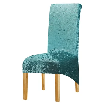 

9 Color Bright And Shiny Velvet XL Size Chair Cover Big Size Europe Style Chair Covers For Restaurant Hotel Party Banquet
