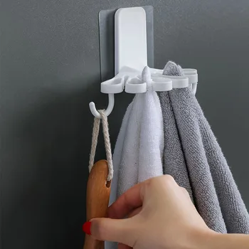 

Bathroom Storage No Drilling Organizer Household Space Saving Hooks Home Kitchen Dishcloth Rack Wall Mounted Drain Shelf Display