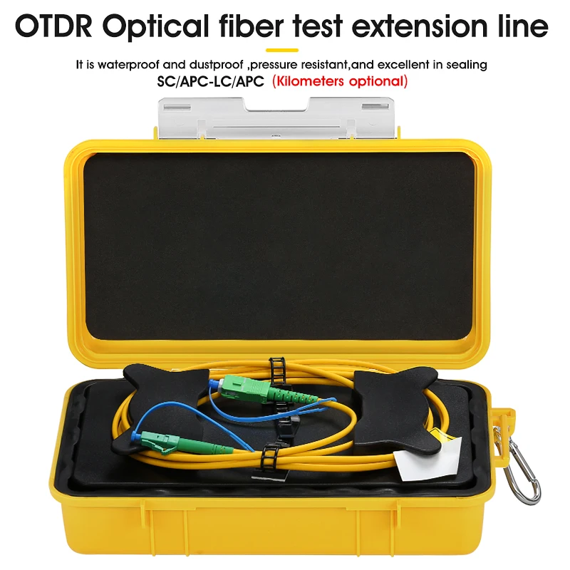 SC/APC-LC/APC OTDR Dead Zone Eliminator,Fiber Rings ,Fiber Optic OTDR Launch Cable Box 1km SM 1310/1550nm