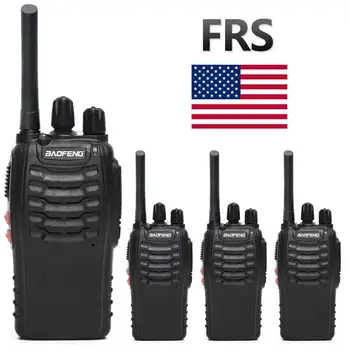 

4pcs BAOFENG BF-88A FRS Rechargeable Walkie Talkie (Upgrade Version BF-888S) Two Way Radio VOX LED Flashlight