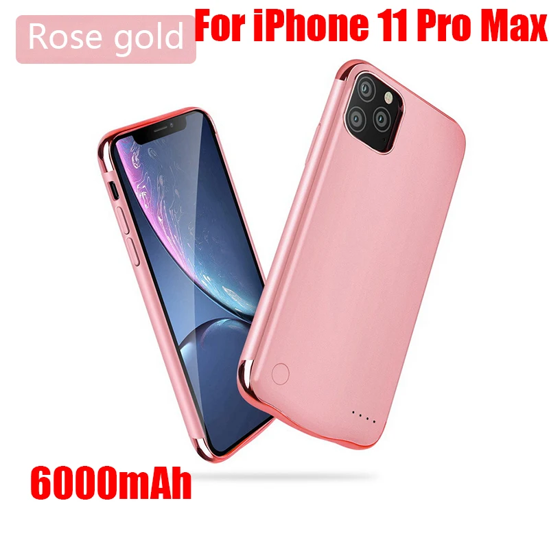 5500 мАч/6000 мА/ч, ультра тонкий Батарея чехол для iPhone 11 Pro Max/iPhone 11 Pro/iPhone 11 Powerbank чехол резервного копирования Батарея Зарядное устройство Чехол - Цвет: For iphone 11Pro Max