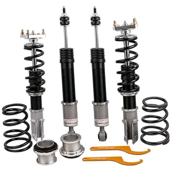 

Coilovers Suspension Kit for Ford Mustang 94-04 4th 24 Ways Adj. Damper Shock Absober Front Rear Camber Plate Mount Top