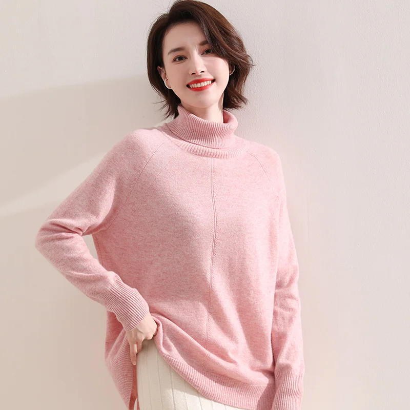 100% Pure Goat Cashmere Knitted Sweater Women