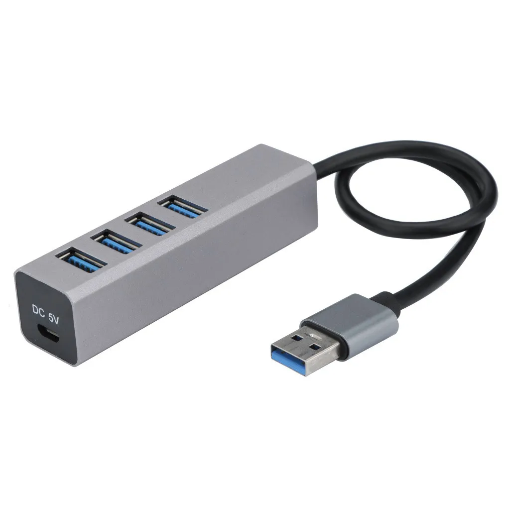 Лидер продаж USB 3,0 4 Порты и разъёмы концентратор кабель с порт зарядки Micro USB кабель для быстрой передачи usb-хаб концентратор с кабелем для Macbook портативных ПК