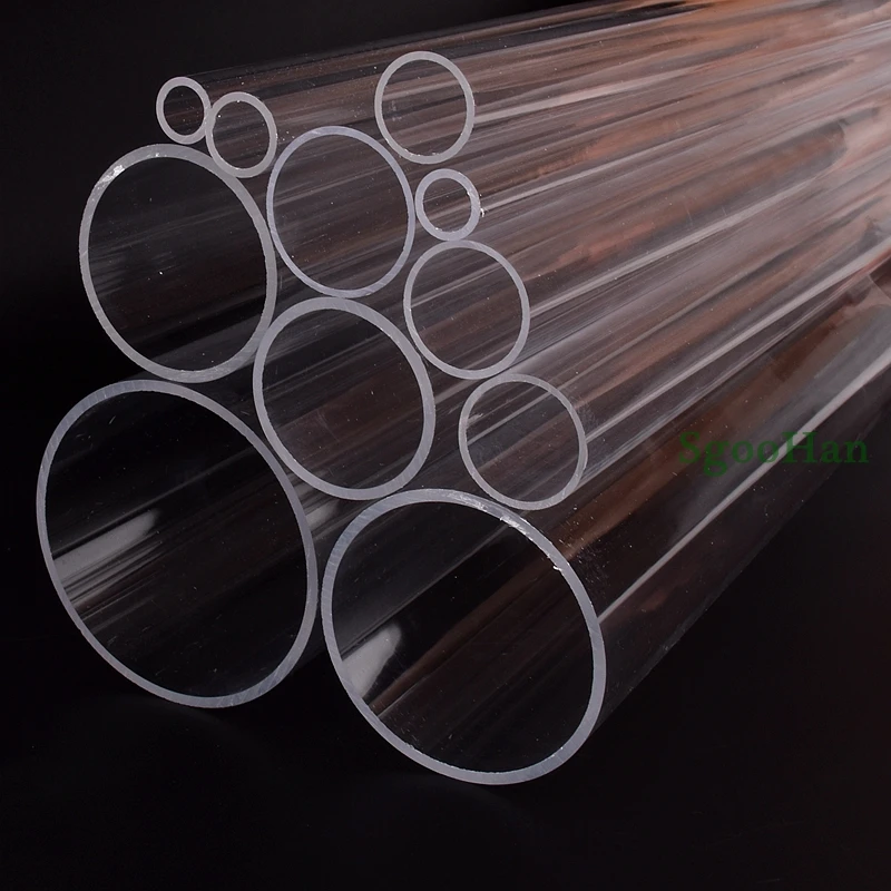 1pc Length 50cm O.D 16~110mm Clear Plexiglass Acrylic Aquarium Fish Tank Tube Home DIY Filter Accessories Water Tank PMMA Pipe