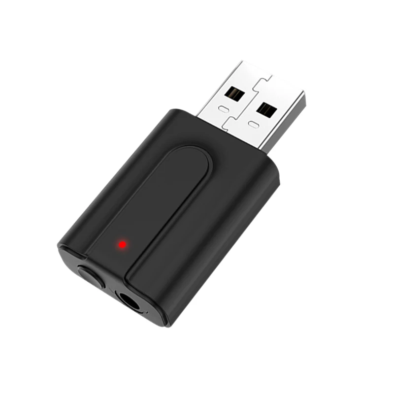 2 в 1 USB Bluetooth V5.0 приемник передатчик автомобильный беспроводной аудио AUX адаптер DQ-Drop