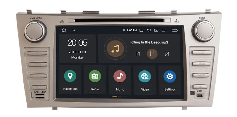 Perfect 8 Inch Android 9.0 Octa Cores Car DVD GPS Navigation For Toyota Camry 2007-2010 Head Unit Car Stereo Radio Multimedia Carplay 4 Perfect 8 Inch Android 9.0 Octa Cores Car DVD GPS Navigation For Toyota Camry 2007-2010 Head Unit Car Stereo Radio Multimedia Carplay 4