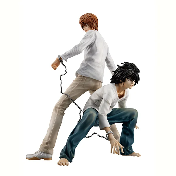 Японское Оригинальное Аниме Фигурка дэт нот L/Yagami светильник фигурка Коллекционная модель игрушки для мальчиков