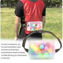 Антиударная прозрачная коробка, вечерние реквизиты, для родителей и детей, для деятельности компании, Свадебный мяч, встряхивающий игровой набор, регулируемый ремень, разноцветный, PP