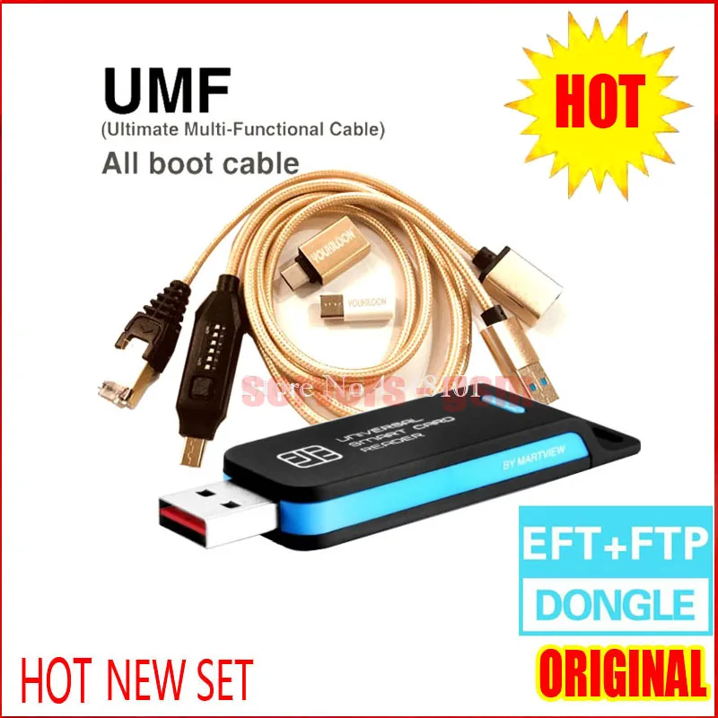 2021 новый оригинальный ключ EFT Pro2 Dongle / + FTP Key 2 в 1 DONGLE (UMF) ALL BOOT CABLE Unlimited загрузка |