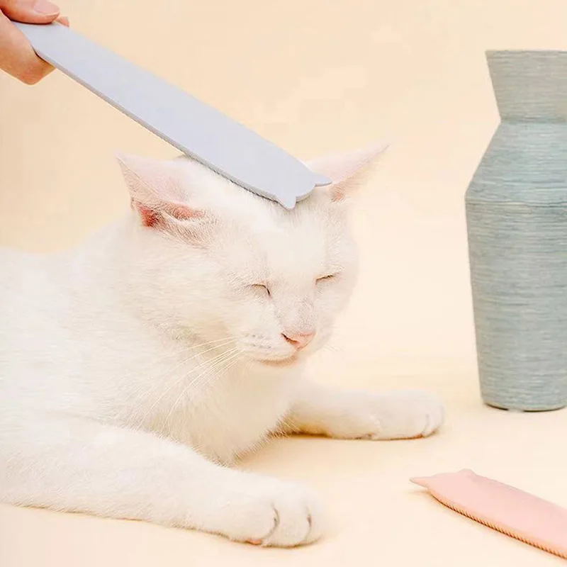 Расческа для кошачьего языка массажная расческа кошек кошачьи волосы короткие