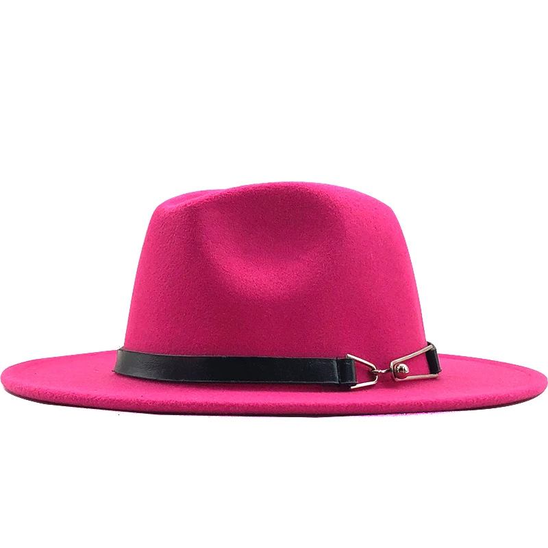 Зима Осень Имитация шерсти для женщин и мужчин дамы Fedoras Топ джаз шляпа европейские американские круглые шапки шляпы