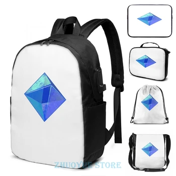

Funny Graphic print Ramiel USB Charge Backpack men School bags Women bag Travel laptop bag