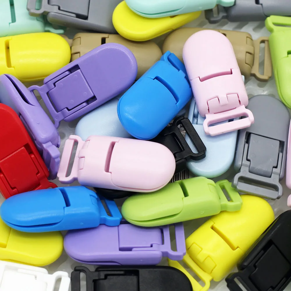 Cute-Idea Plastic Clip Cord Silicone Beads Food Grade Teething DIY Accessories Pacifier Chain BPA FREE Chewable Baby Product Toy 5