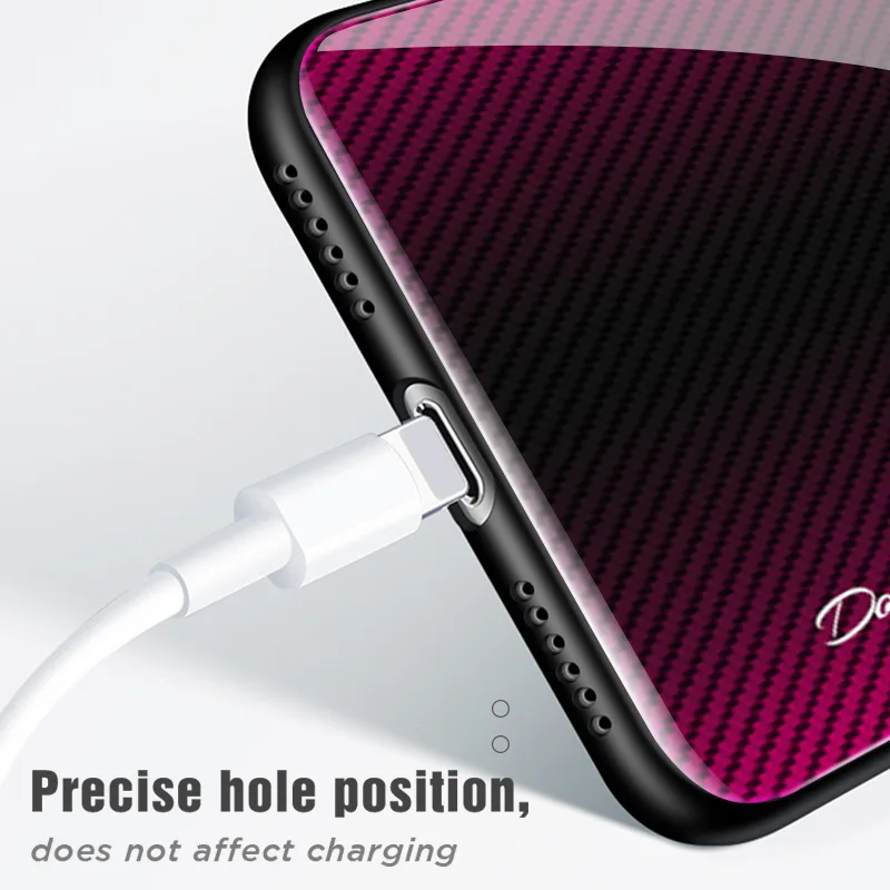 Чехлы из закаленного стекла для IPhone 11 Pro Max XS MAX XR i8 i8 Plus i7 i6 i6s i6 Plus ударопрочный бампер с градиентным цветом