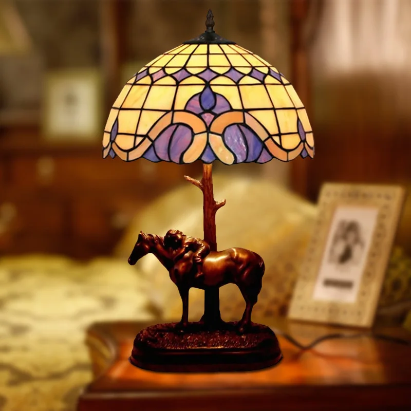 

Manufacturers selling 12 "Mediterranean bedroom berth lamp tiffany lamps contracted CTT art adornment lamps and lanterns