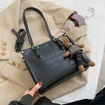 

Fashion Bags For Women 2020 New Luxury Handbags Striped Shoulder Strap Messenger Bag Female PU Leather Tote Bag sac a main femme