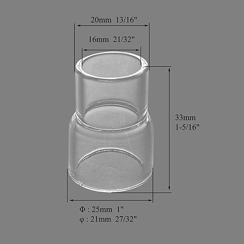TIG Stubby Gas Lens Collet Body 17GL332 12 13/16inch TIG Gas Lens Insulator for SR WP 17 18 26 TIG Welding Torch 9Pcs Retail 3