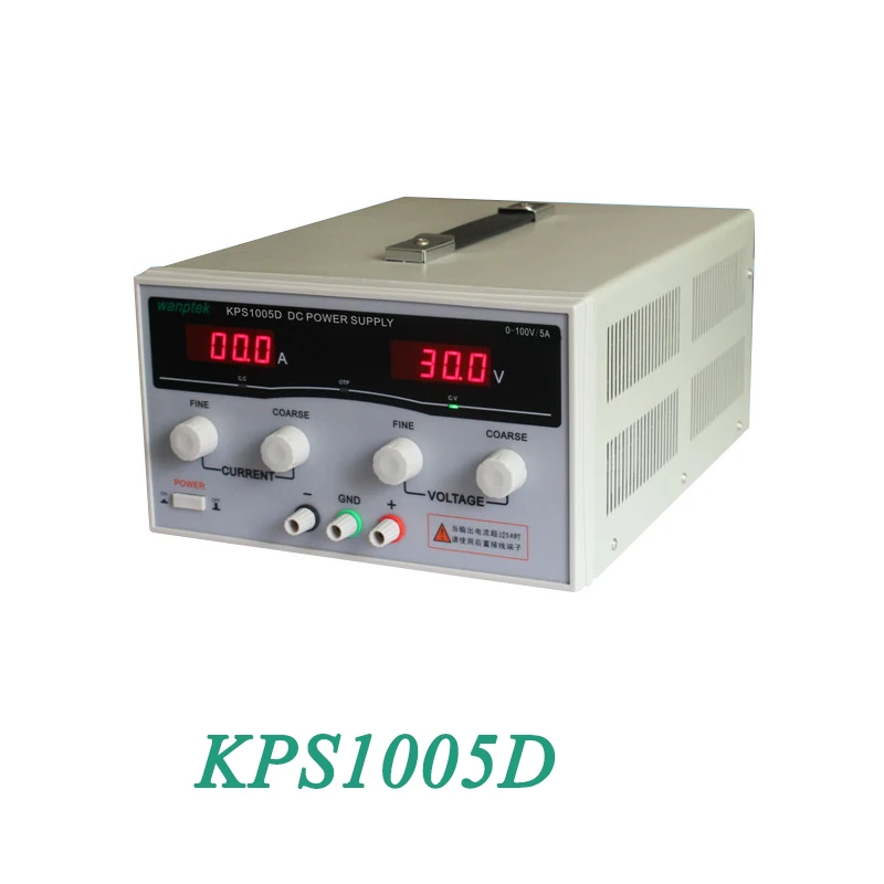 

KPS1005D High precision High Power Adjustable LED Dual Display Switching DC power supply 220V EU 100V/5A