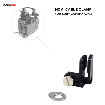 

MAGICRIG HDMI Cable Clamp HDMI Lock Clamp for A7RIII /A7RII /A7III /A7II /A7SII /A7M3 DSLR Camera Cage Photography Kit Rig
