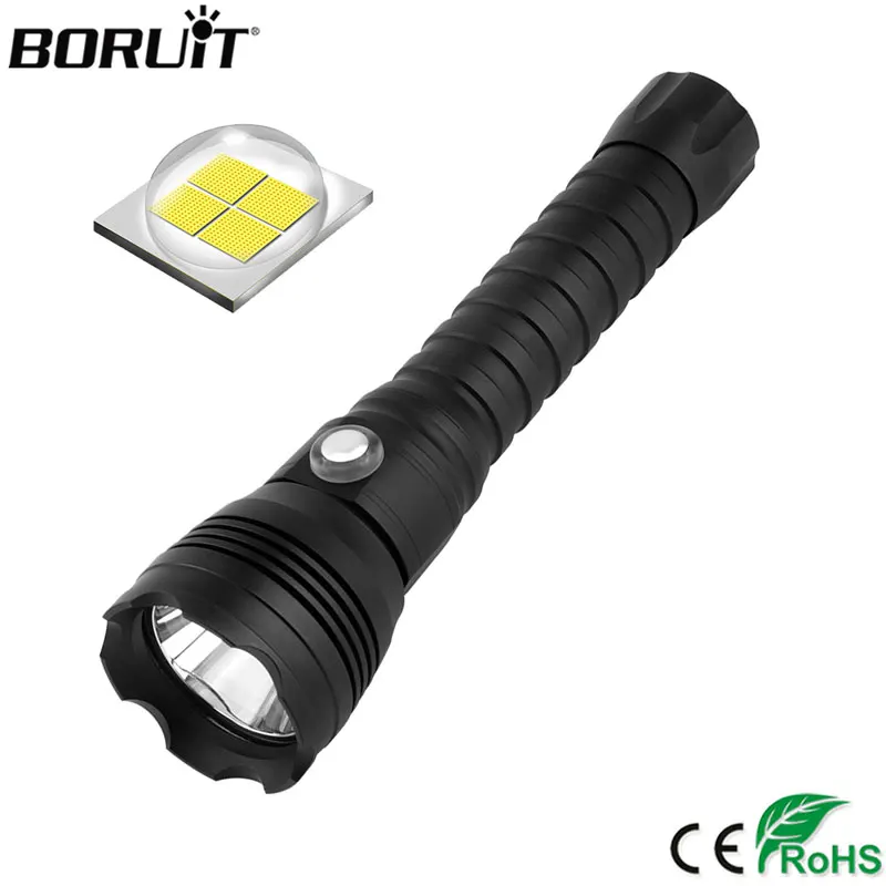 BORUiT XHP70.2 светодиодный фонарик для дайвинга 4000лм 4 режима IP68 Подводные 100 м мощные