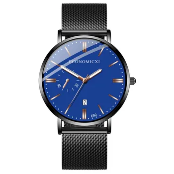 

Mens Watches Top brand luxury Mens Watches 2019 Watch Slim Mesh Steel Sport Busine Wristwatch relojes hombre watch sport