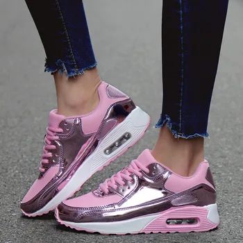 Zapatos informales transpirables para Mujer, Zapatillas deportivas a la moda, con cojín, Unisex, 2020