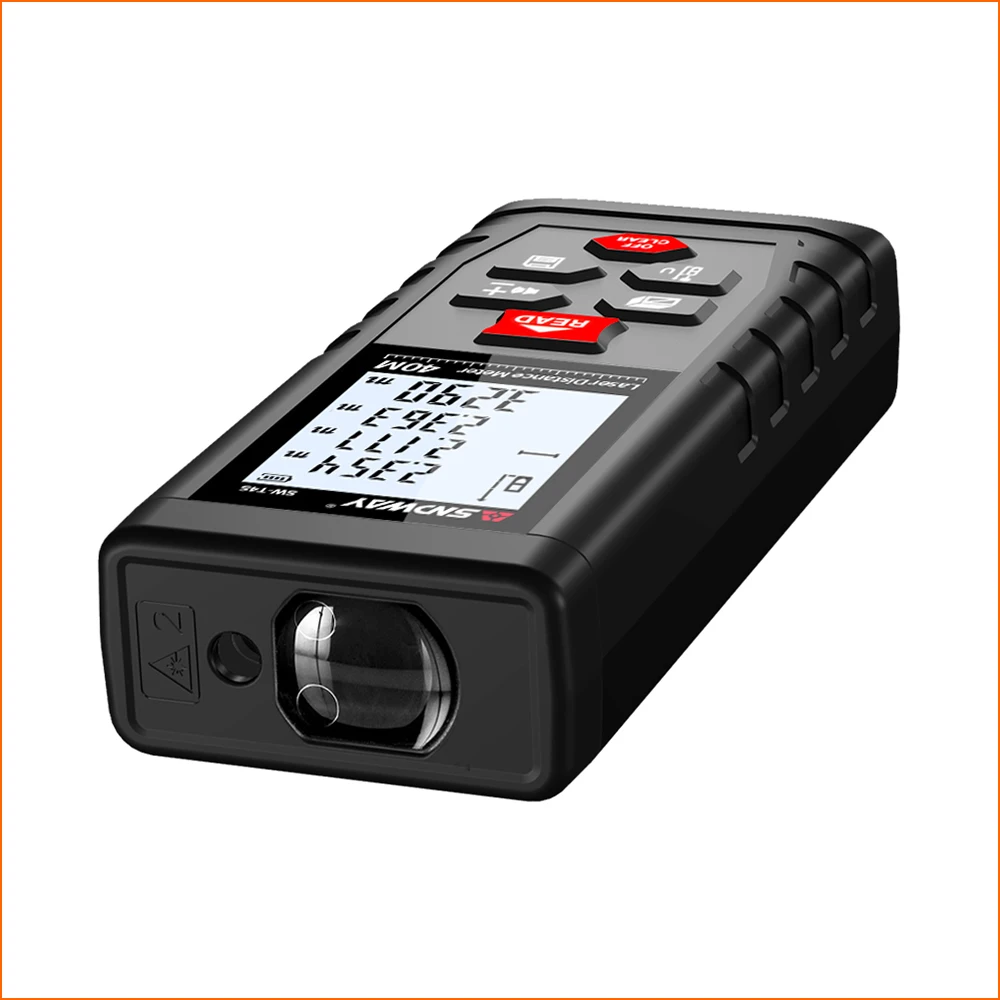 SNDWAY Laser Rangefinder Distance Meter Range Finder Mini Digital Meater Laser Distance Sensor SW-T4S 40M Laser Distance Meters SNDWAY Laser Rangefinder Distance Meter Range Finder Mini Digital Meater Laser Distance Sensor SW-T4S 40M Laser Distance Meters