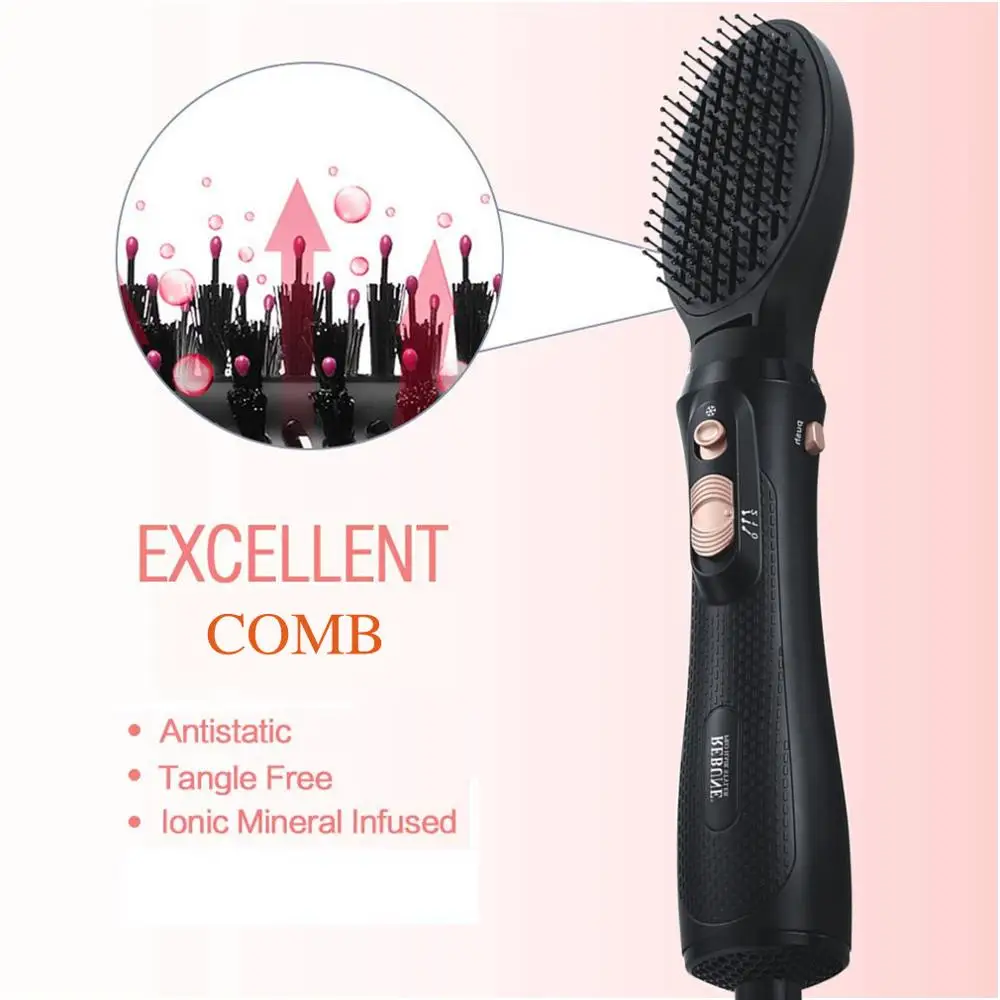 REBUNE hair styler1000 Вт фен RE-2061-2 выпрямитель для волос и бигуди конусная щетка