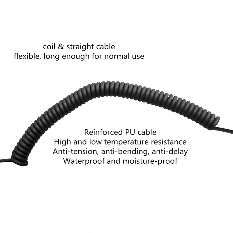 RISENKE Walkie Talkie Earpiece Headset for Kenwood TK-208,TK-220,TK-240,TK-260G,TH-21,TH-21AT,NX-320,Baofeng UV-5R,UV-9R,BF-888S