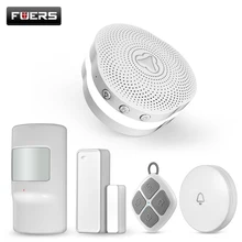 Fuers Smart Home Security Multifunctional WiFi Gateway Alarm System Intelligent Motion Detection Alarm System With Tuya APP
