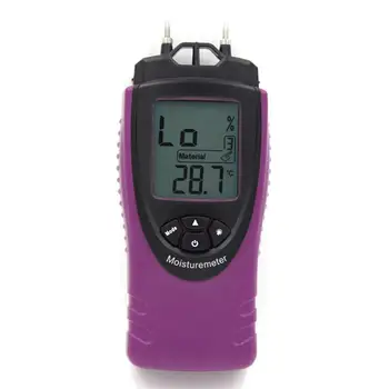 

Adeeing Digital Wood Moisture Meter Professional Wood Humidity Hardened Wood Building Materials Temperature Moisture Tester