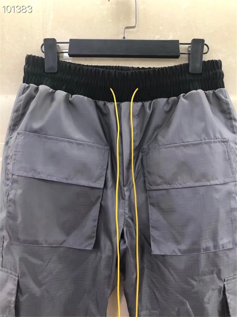 RHUDE 19SS брюки карго для женщин мужчин Jogger Брюки мужские s повседневные Rhude джоггеры