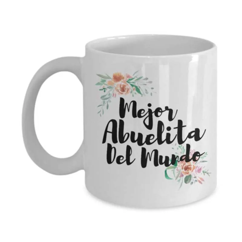 Mejor Abuelita Del Mundo - 11 унций кофейная кружка чайная чашка подарок | Дом и сад