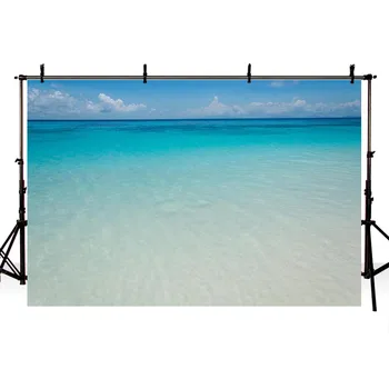 

DAWNKNOW Seascape Vinyl Photography Background For Blue Sky White Cloud Photo Shoot Backdrdop For Wedding Photo Studio lv2048