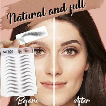 

Magic 3D Hair-like Eyebrow Tattoo Sticker False Eyebrows 7 Day Long Lasting Super Waterproof Makeup Eyebrow Stickers Cosmetics