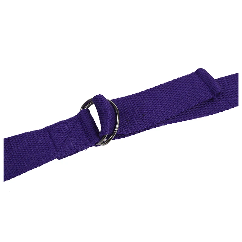 Длинный пояс для занятий йогой фитнес-тренировочный ремень-фиолетовый