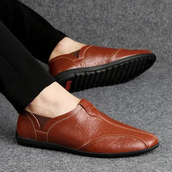 

Hot Sale Casual Shoes Men Anti Slip Fashion Men Sneakers Comfortable Luxury Brand Men Shoes Good Quality Slip On Flats Footwear