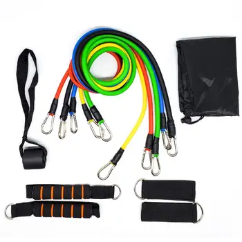 

TPR 11pcs Tension Band Training Bands Fitness Pull Rope Portable Removable Puller Stretch Arm Apparatus Chest Expander