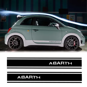 

For Fiat 500 595 Abarth Sticker pull flower Body Door Decor Stickers Side Stripes Graphics Decals Tuning Car styling
