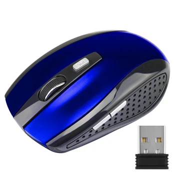

Adjustable DPI Mouse 2.4GHz Wireless Mouse 6 Buttons Optical Gaming Mouse Gamer Wireless Mice with USB Receiver for PC Computer