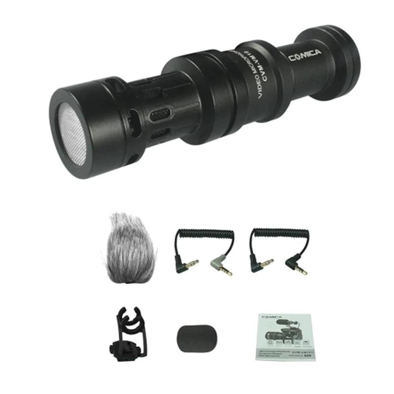 

Comica Cvm-Vm10Ii Full Metal Mini Compact On-Camera Cardioid Directional Video Microphone with Shock-Mount for Iphone Samsung