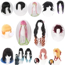 All role Demon Slayer: Kimetsu no Yaiba Cospaly Costume Wig Hair Kamado Nezuko Kochou Shinobu Kamado Tanjirou Kochou Shinobu All role Demon Slayer: Kimetsu no Yaiba Cospaly Costume Wig Hair Kamado Nezuko Kochou Shinobu Kamado Tanjirou Kochou Shinobu