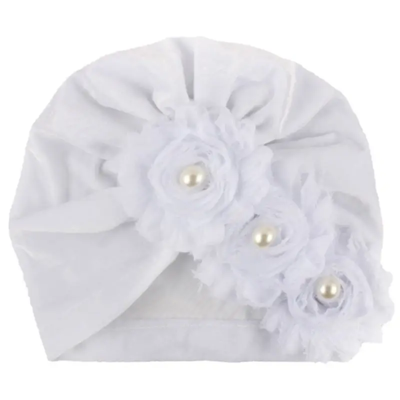 Cute Children Hat Solid Color Gold Velvet Sun Flower Cap Children Pullover Hats Kids Baby Headgear Hats