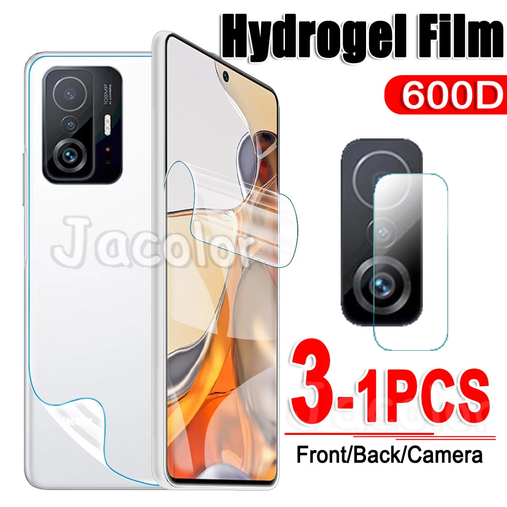 Hydrogel Safety Film For Xiaomi Mi 11t 10t Pro Screen Gel Protector/Back Cover Protective Film/Camera Glass For Xiaomi11t  Mi11t t mobile screen protector