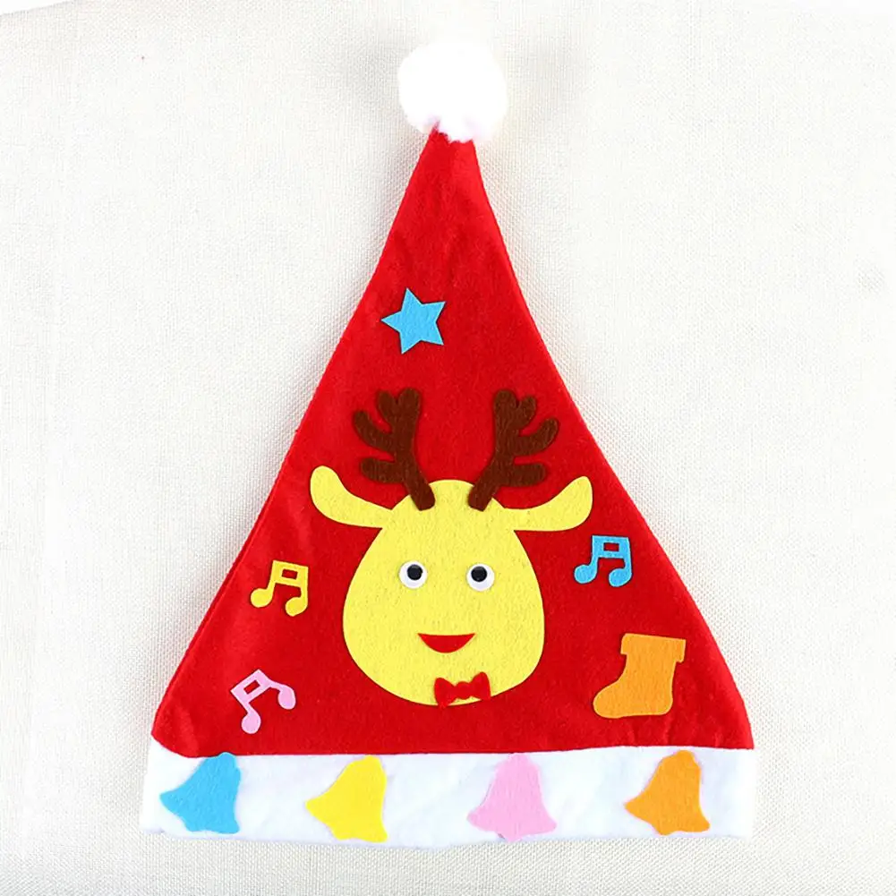 GloryStar Kids DIY Christmas Hat Children s Handmade Material Accessories Set Toy Christmas Gift 2