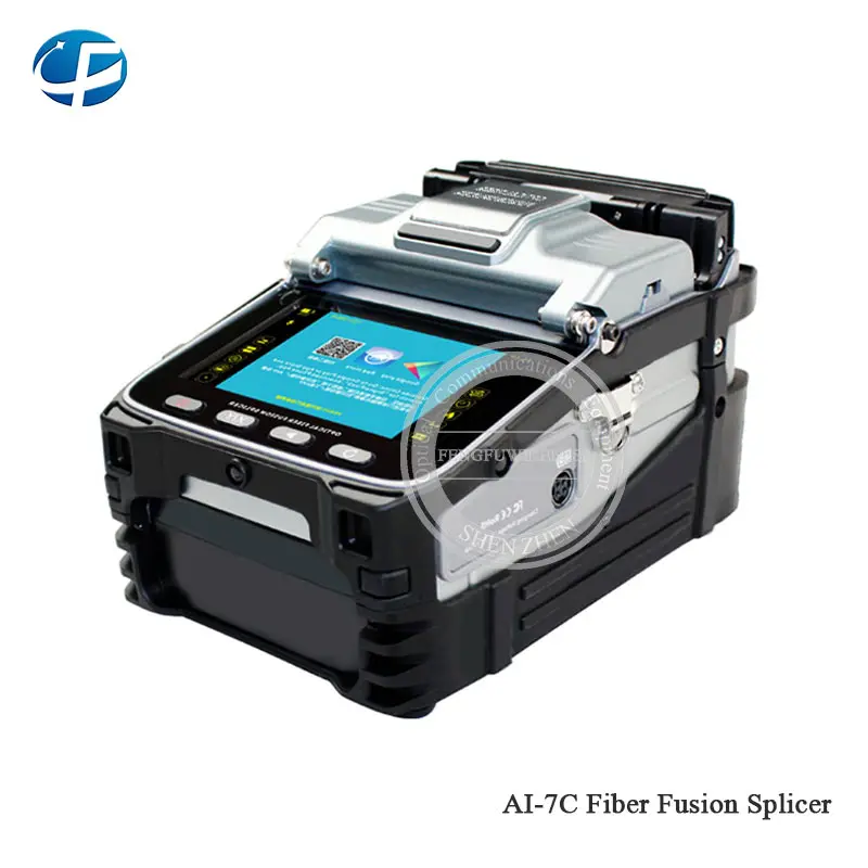 

Free shipping high-resolution screen AI-7C fusion splicer SM/MM automatic FTTH for splicer optical fiber AI7 welding machine