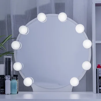 

Make Up Mirror Lights 10 LED Kit Bulbs Hollywood Vanity Light Dimmable Lamps for Dressing Table LB88