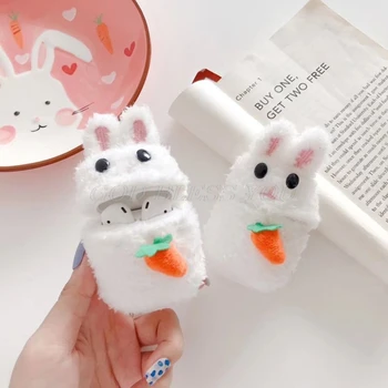 

Cute Rabbit Style Case Soft Plush Protective Cover for Airpods 1/2 Charging Box Drop Shipping